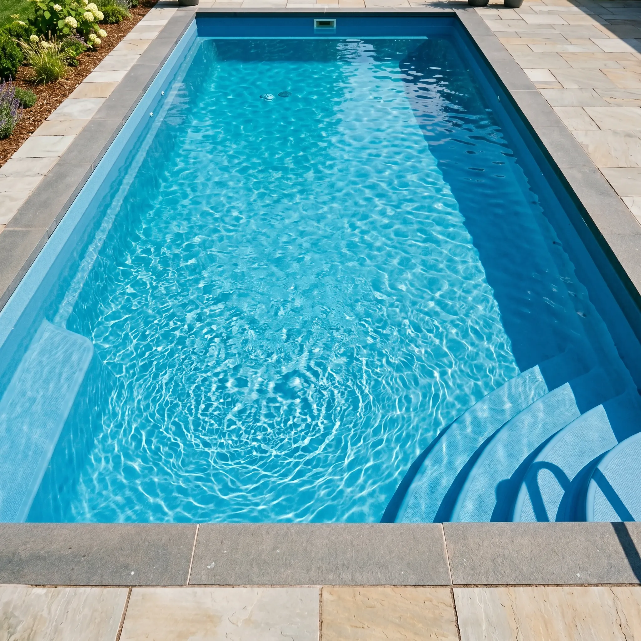Beaufort County paver patio and pool by Clarkscapes