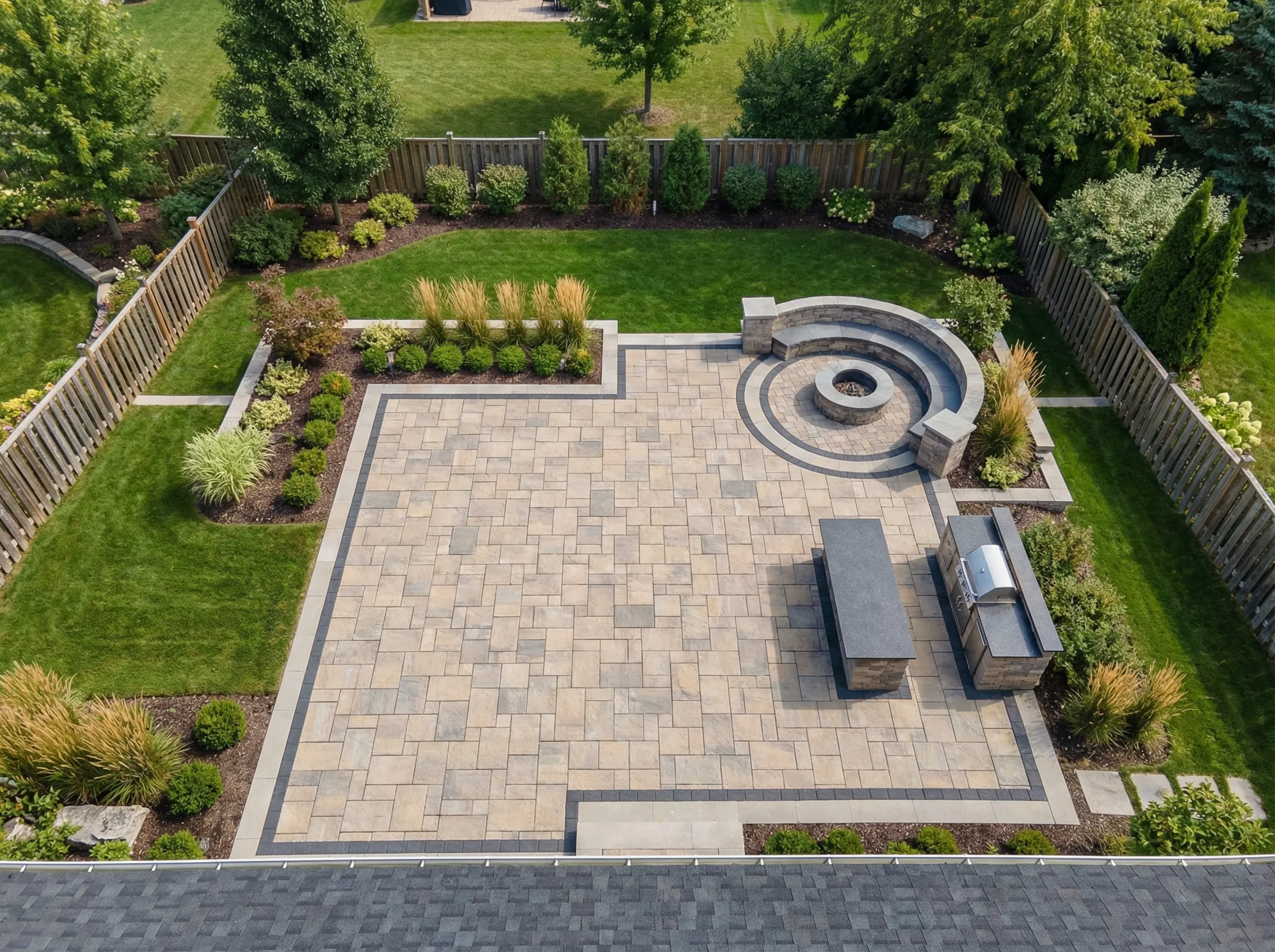 Backyard paver oasis in Beaufort SC by Clarkscapes