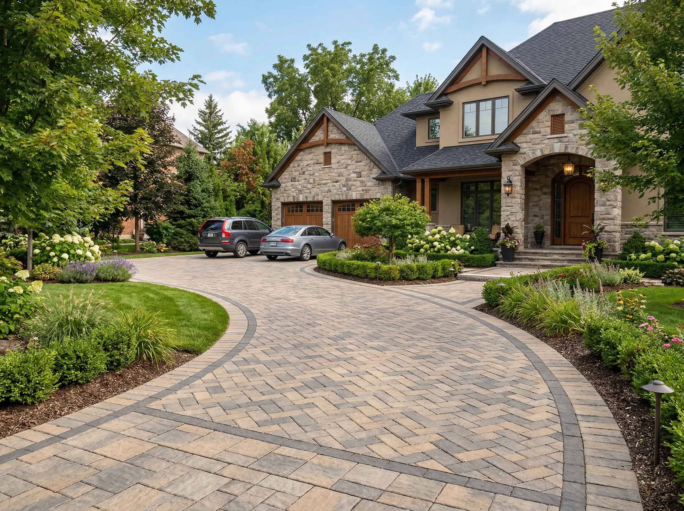 Expert paver driveway in Beaufort SC by Clarkscapes