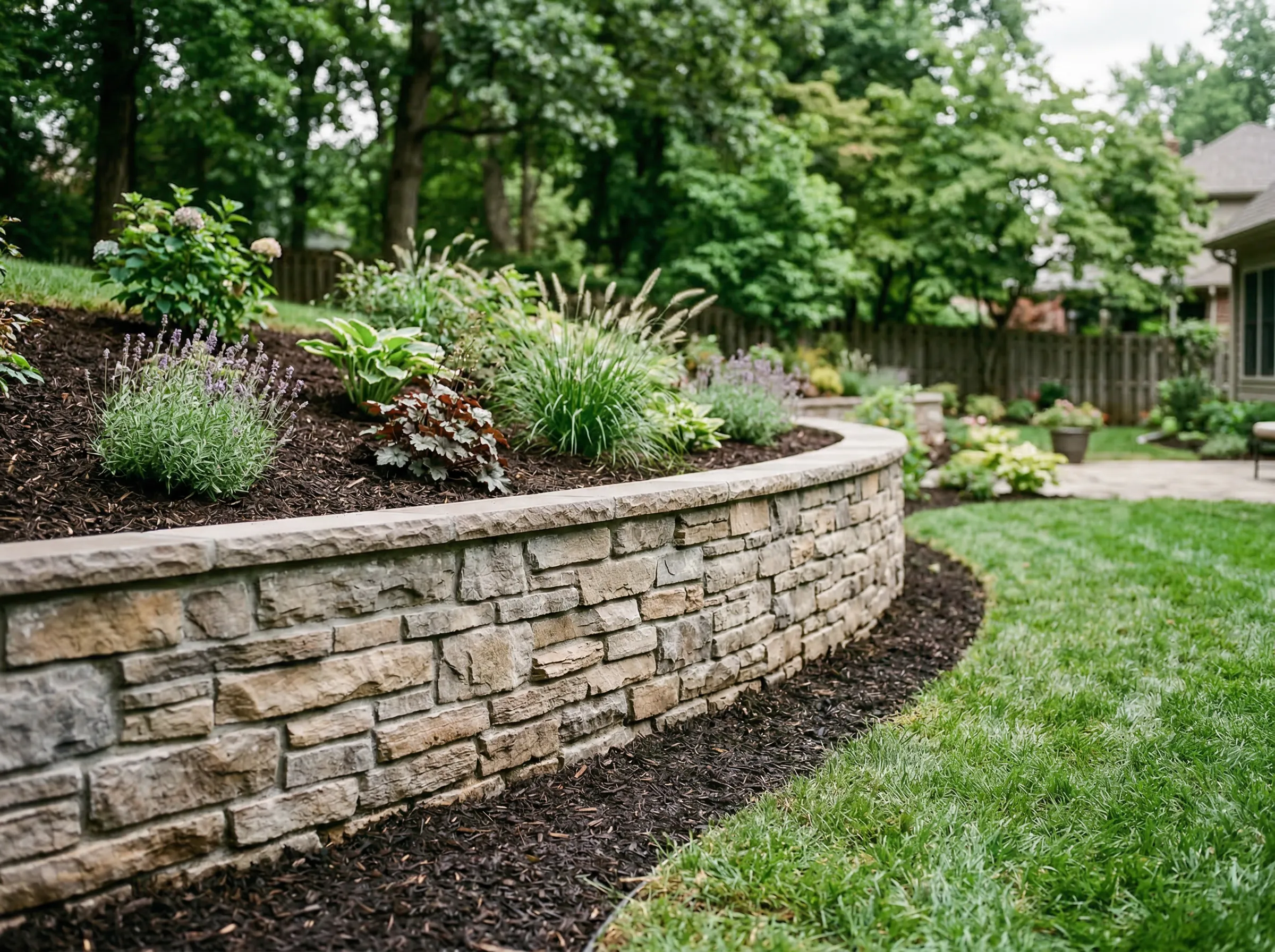 Beaufort hardscape retaining wall projects by Clarkscapes