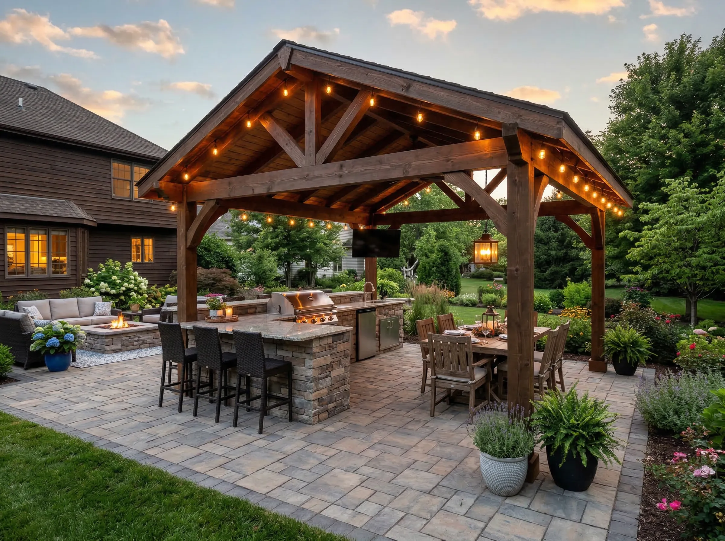 Beaufort outdoor living room design