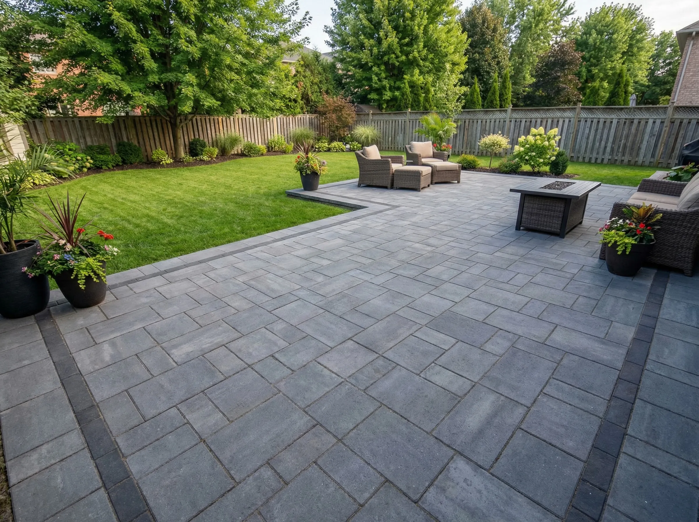Coastal paver patio Beaufort County