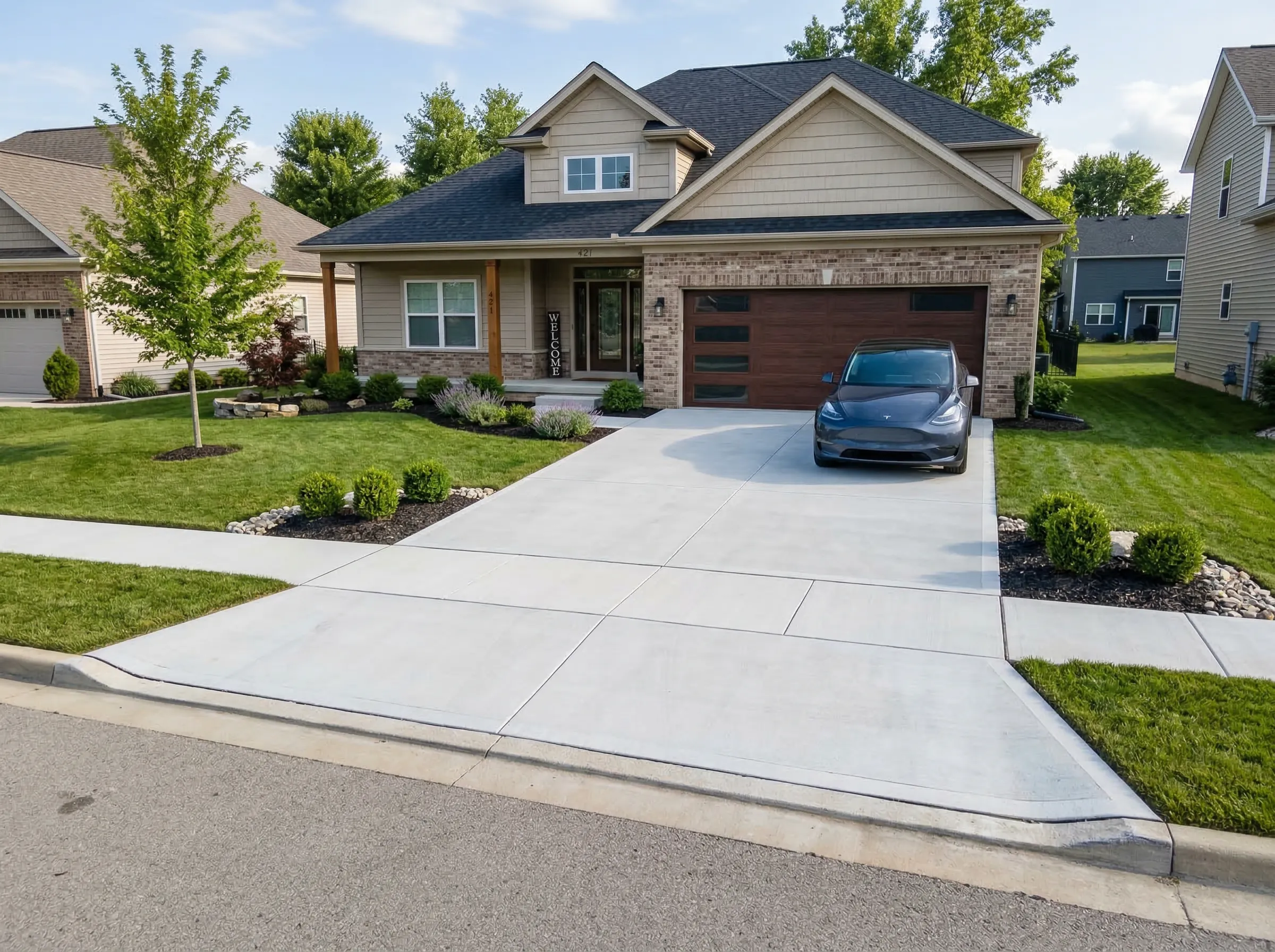 Concrete driveway contractor in South Carolina   Clarkscapes