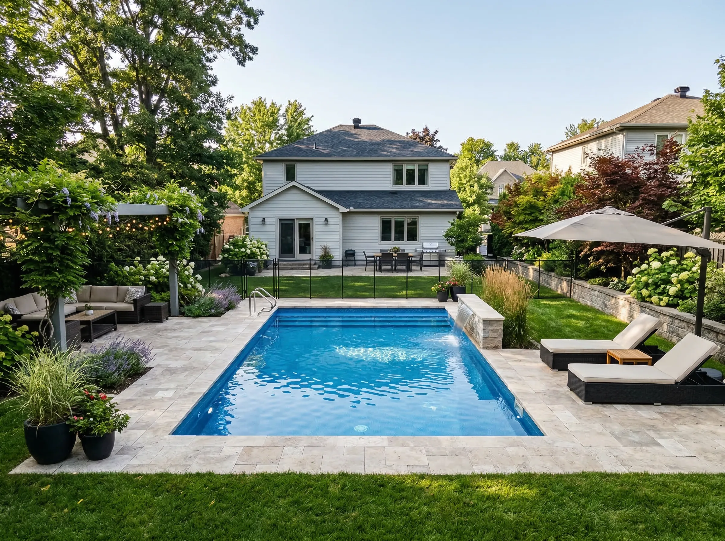 Fiberglass pool construction Beaufort SC