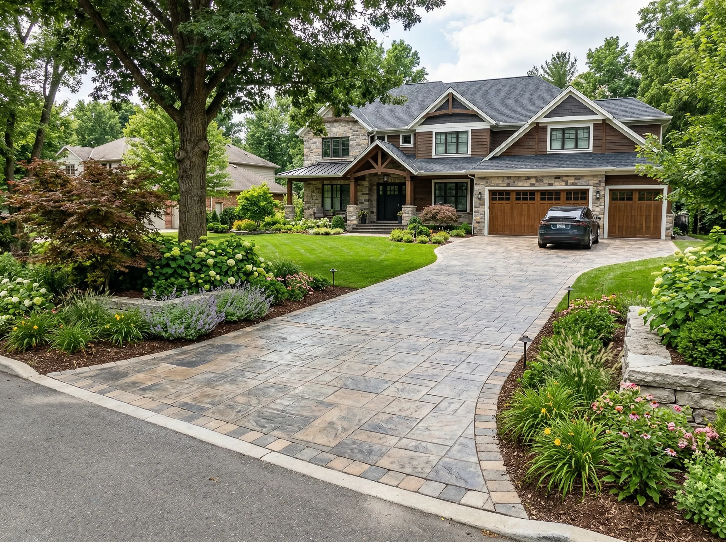 SC concrete driveway installation in Beaufort by Clarkscapes