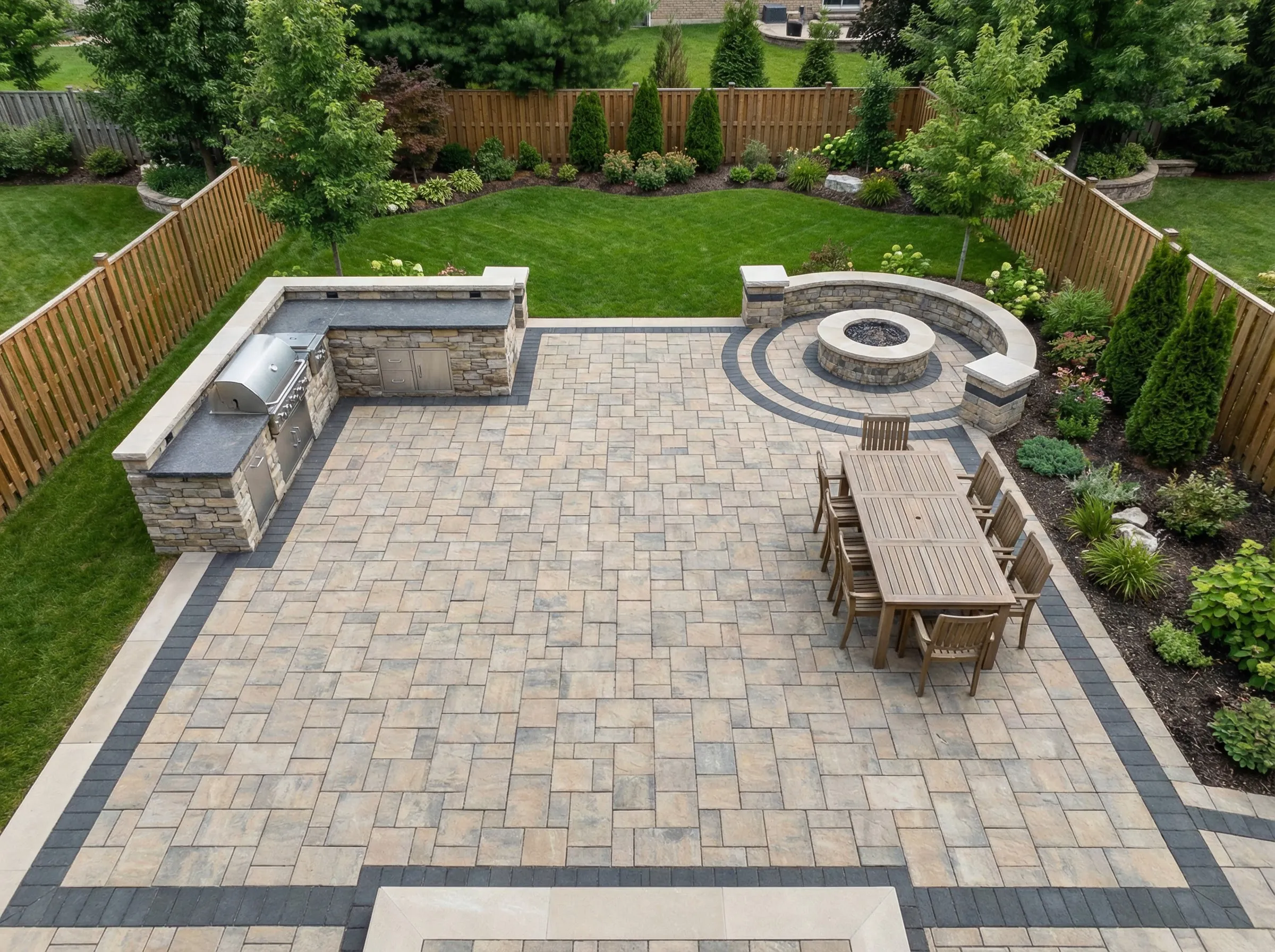 South Carolina paver patio ideas from Clarkscapes