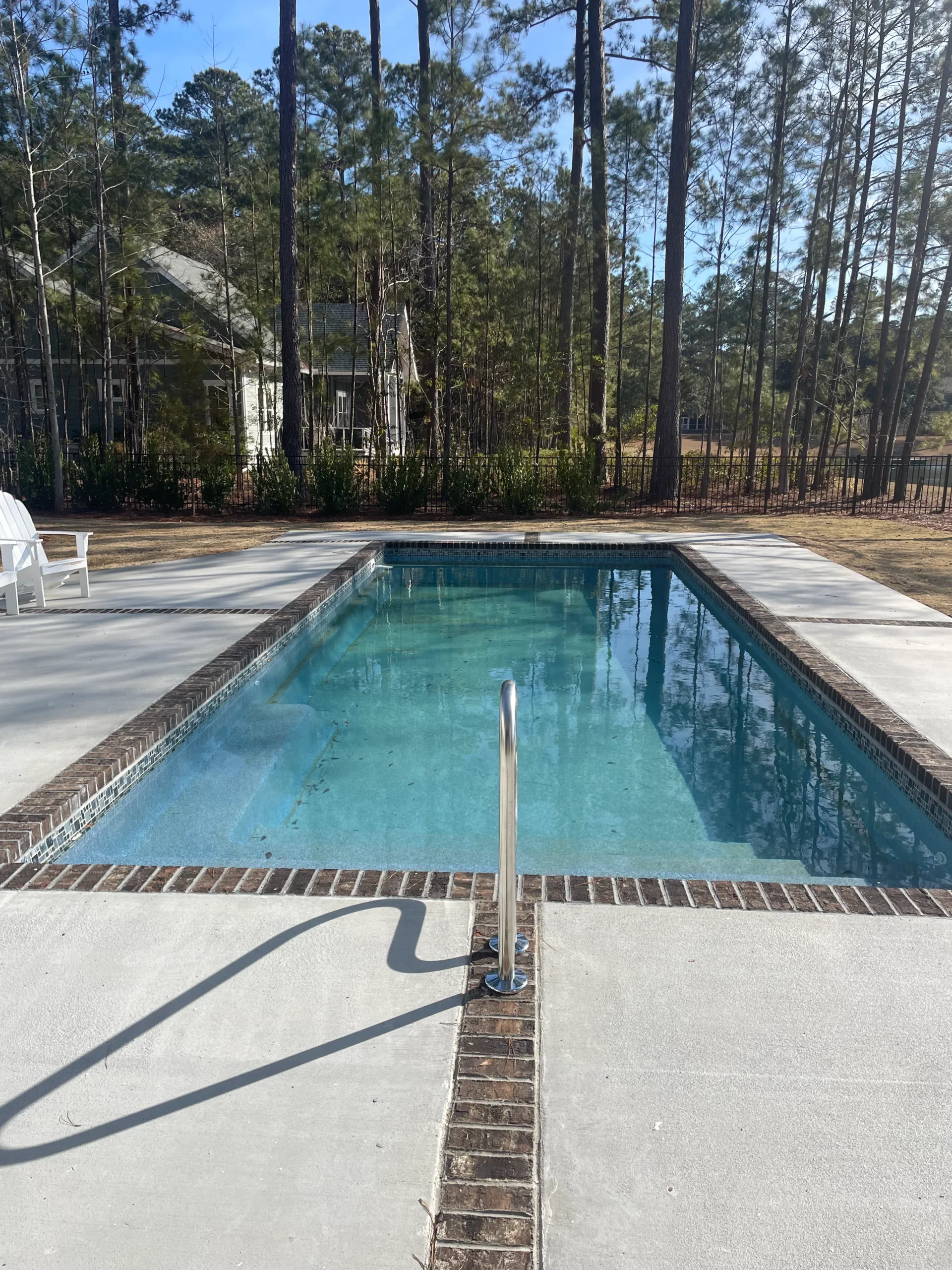 Custom pool construction in Hardeeville SC by Clarkscapes