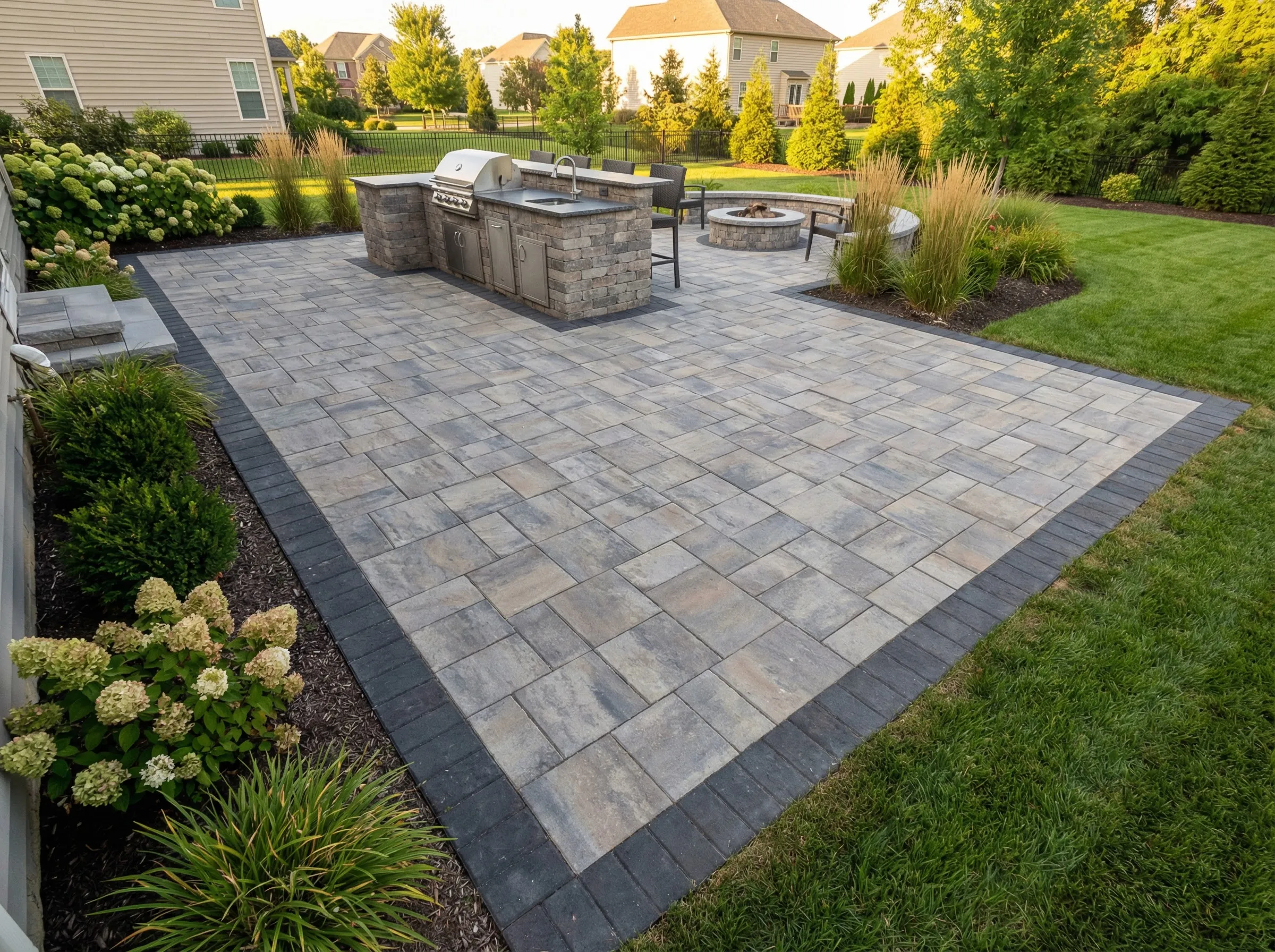 SC outdoor living pavers by Clarkscapes