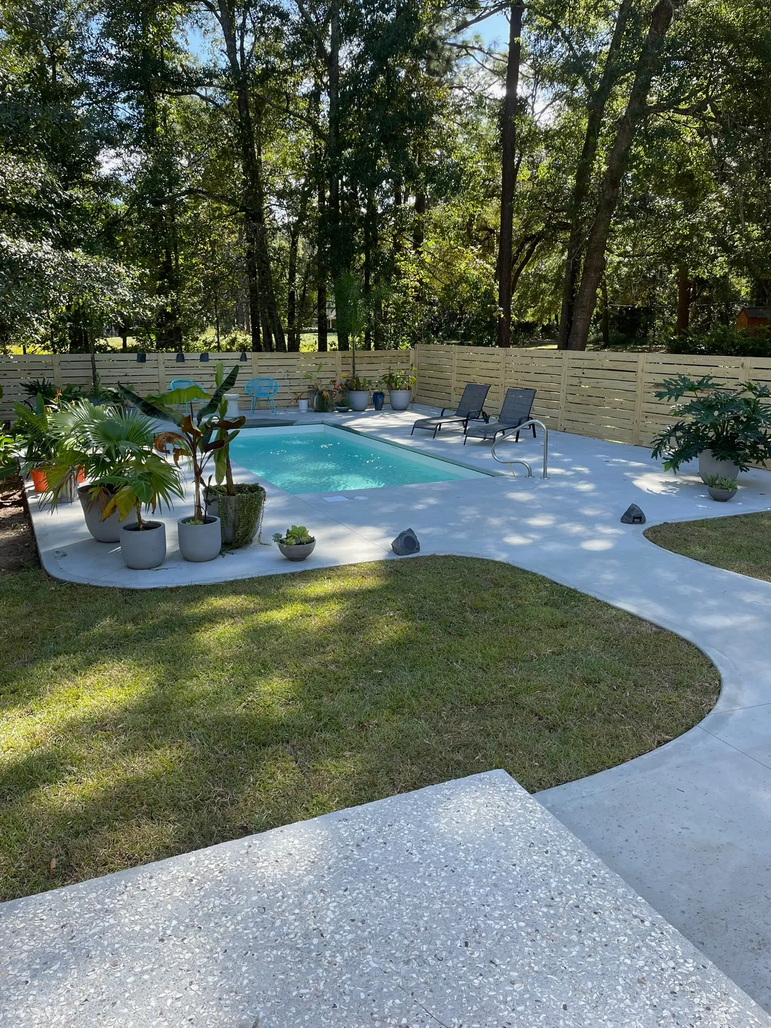 Sunny pool installation in Beaufort SC